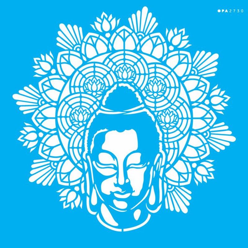 Stencil Pintura Mandala Buda 2730 30,5x30,5 Opa