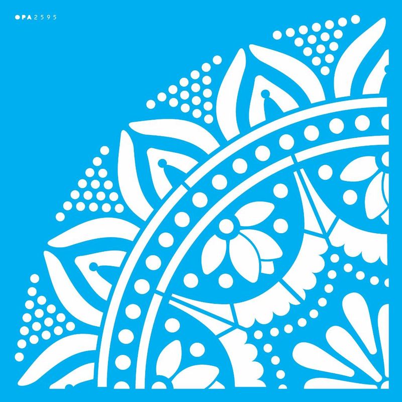 Stencil Pintura Mandala Gr Renda 2595 30,5x30,5 Opa