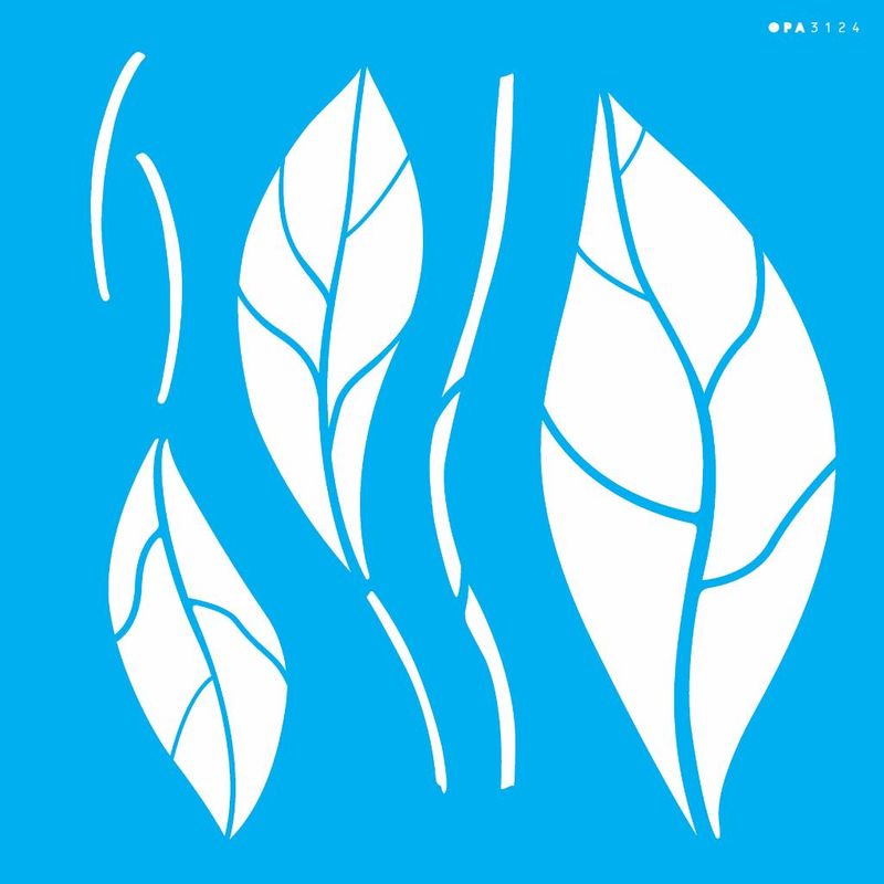 Stencil Pintura Organico Folhas I 3124 30,5x30,5 Opa
