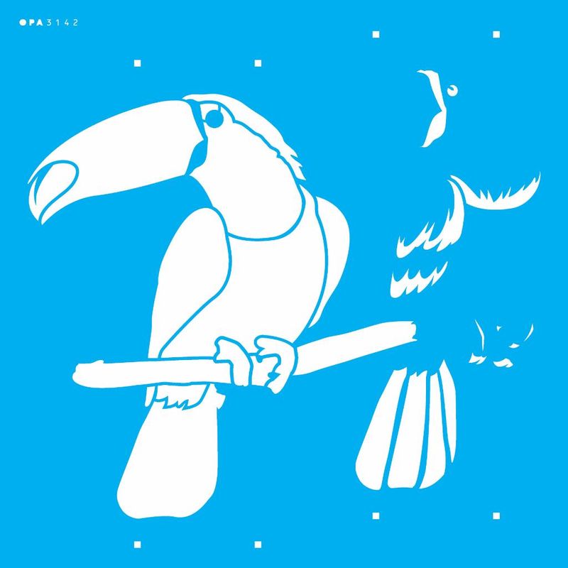 Stencil Pintura Animais Tucano 3142 30,5x30,5 Opa