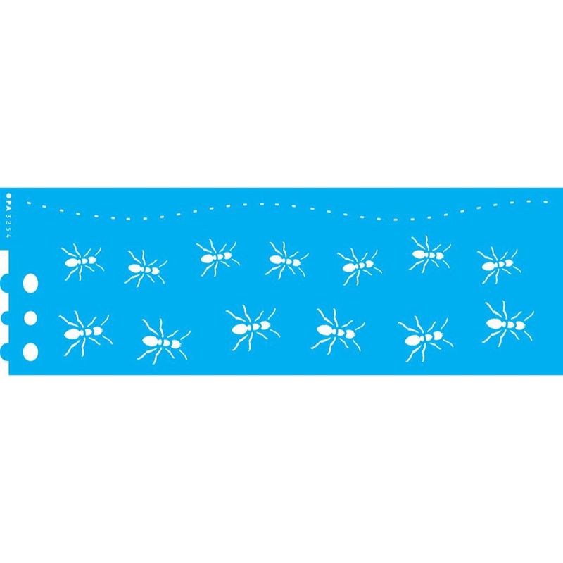 Stencil Pintura Opa 3254 Barrado Formigas 10x30